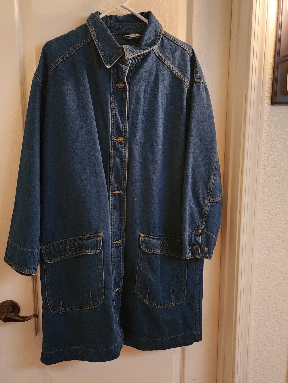 Newport News Dark Blue Denim Jean Jacket Coat